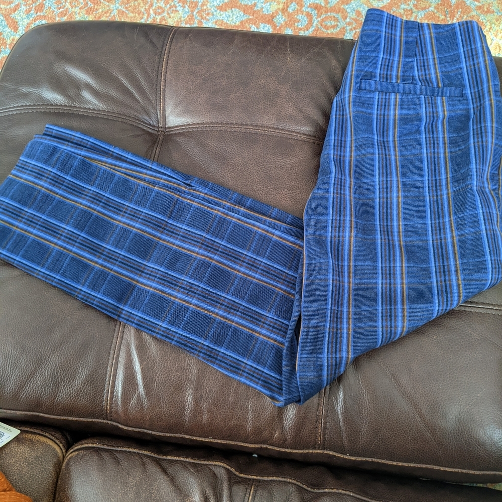 Plaid dress pants